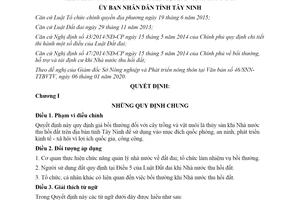 Quyết định 02/2020/QĐ-UBND giá bồi thường đối với cây trồng khi Nhà nước thu hồi đất tỉnh Tây Ninh