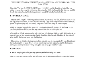 Kế hoạch 695/KH-UBND 2020 thực hiện công tác bồi thường nhà nước tỉnh Lâm Đồng