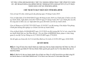 Quyết định 278/QĐ-UBND 2020 công bố thủ tục hành chính lĩnh vực Dân số tỉnh Hòa Bình