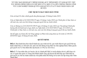 Quyết định 440/QĐ-UBND 2020 quy trình giải quyết thủ tục hành chính lĩnh vực lâm nghiệp Huế