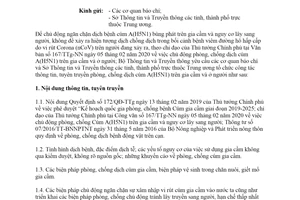 Công văn 463/BTTTT-TTCS 2020 tuyên truyền công tác phòng chống dịch cúm A H5N1 trên gia cầm