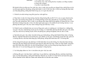 Công văn 550/BGDĐT-GDTC 2020 biện pháp phòng chống dịch bệnh Covid-19 trong trường học