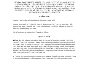 Nghị quyết 18/NQ-CP 2020 sửa đổi Nghị quyết 97/NQ-CP cơ cấu lại đổi mới doanh nghiệp nhà nước