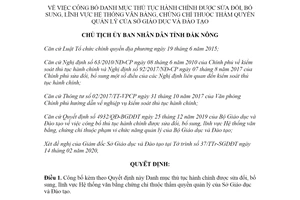 Quyết định 233/QĐ-UBND 2020 thủ tục hành chính văn bằng chứng chỉ Sở Giáo dục tỉnh Đắk Nông