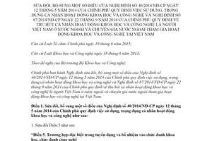 Nghị định 27/2020/NĐ-CP sửa đổi Nghị định 40/2014/NĐ-CP và Nghị định 87/2014/NĐ-CP