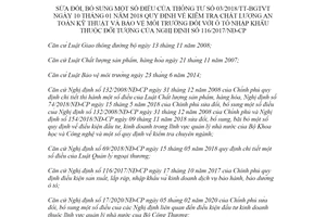 Thông tư 05/2020/TT-BGTVT sửa đổi Thông tư 03/2018/TT-BGTVT an toàn kỹ thuật ô tô nhập khẩu