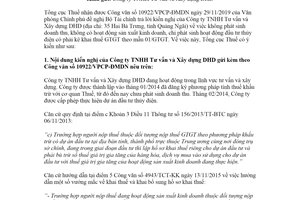 Công văn 630/TCT-KK 2020 hướng dẫn kê khai thuế giá trị gia tăng