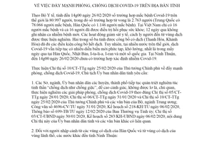 Chỉ thị 05/CT-UBND 2020 đẩy mạnh phòng chống dịch Covid 19 tỉnh Ninh Thuận