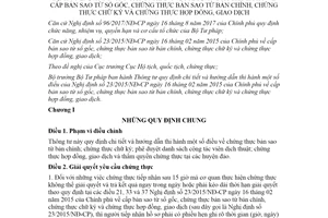 Thông tư 01/2020/TT-BTP hướng dẫn về cấp bản sao từ sổ gốc chứng thực chữ ký