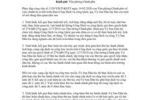 Công văn 251/UBDT-VP 2020 triển khai Cổng Dịch vụ công quốc gia