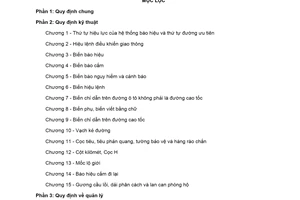 Quy chuẩn kỹ thuật quốc gia QCVN 41:2019/BGTVT về Báo hiệu đường bộ