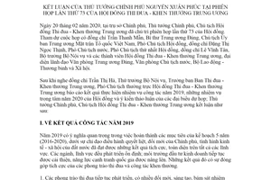 Thông báo 74/TB-VPCP 2020 kết luận của Thủ tướng Chính phủ tại phiên họp lần thứ 73