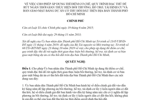 Nghị quyết 27/NQ-CP 2020 quy trình rút ngắn thời gian bồi thường dự án thu hồi đất Hồ Chí Minh