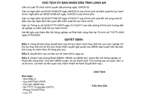 Quyết định 597/QĐ-UBND 2020 công bố thủ tục hành chính lĩnh vực Lâm nghiệp tỉnh Long An