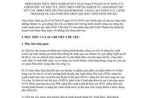 Kế hoạch 538/KH-UBND 2020 triển khai Nghị quyết nâng cao năng lực cạnh tranh Ninh Thuận