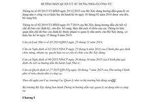 Văn bản hợp nhất 02/VBHN-BXD 2020 Thông tư quản lý sử dụng nhà ở công vụ