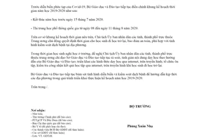 Công văn 803/BGDĐT-GDTrH 2020 điều chỉnh khung kế hoạch thời gian năm học 2019 2020 lần 2