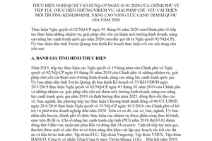 Kế hoạch 28/KH-UBND 2020 thực hiện Nghị quyết về cải thiện môi trường kinh doanh Tuyên Quang