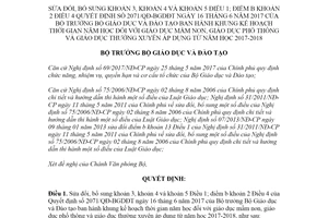 Quyết định 736/QĐ-BGDĐT 2020 sửa đổi Quyết định 2071/QĐ-BGDĐT kế hoạch thời gian năm học