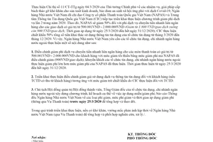 Công văn 1680/NHNN-TT 2020 áp dụng chính sách miễn giảm phí dịch vụ