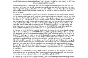 Văn bản hợp nhất 06/VBHN-BXD 2020 Thông tư tổ chức hoạt động của sàn giao dịch bất động sản