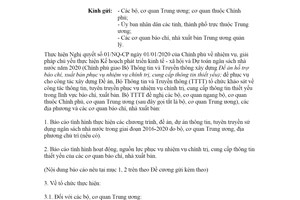 Công văn 708/BTTTT-KHTC 2020 công tác thông tin tuyên truyền phục vụ nhiệm vụ chính trị