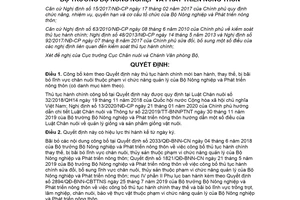 Quyết định 823/QĐ-BNN-CN 2020 công bố thủ tục hành chính lĩnh vực chăn nuôi Bộ Nông nghiệp