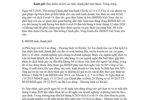 Công văn 860/BHXH-BT 2020 dừng đóng quỹ hưu trí tử tuất đối với đối tượng ảnh hưởng dịch Covid-19