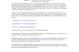 Công văn 742/SGDĐT-GDPT 2020 tổ chức học trên truyền hình Sở Giáo dục Hà Nội