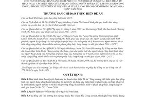 Quyết định 1830/QĐ-BCĐ 2020 giáo dục pháp luật cho người đang chấp hành hình phạt tù