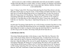 Thông báo 119/TB-VPCP 2020 kết luận Cổng Dịch vụ công Quốc gia Hệ thống thông tin Chính phủ