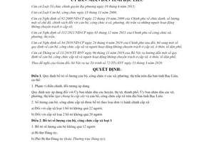 Quyết định 07/2020/QĐ-UBND bố trí số lượng cán bộ công chức ở các xã phường thị trấn Bạc Liêu