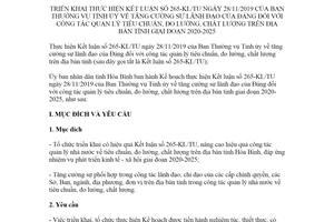 Kế hoạch 37/KH-UBND 2020 quản lý tiêu chuẩn đo lường chất lượng Đảng lãnh đạo Hòa Bình