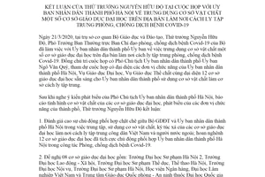 Thông báo 181/TB-BGDĐT 2020 kết luận Thứ trưởng trưng dụng cơ sở vật chất làm nơi cách ly tập trung