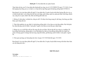 Công văn 670/BQLATTP-VP 2020 tạm ngưng hoạt động các cơ sở dịch vụ hạn chế tụ tập Hồ Chí Minh