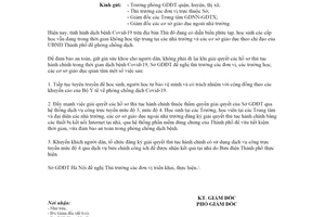 Công văn 960/SGDĐT-VP 2020 đảm bảo an toàn thủ tục hành chính Covid-19 Sở Giáo dục Hà Nội