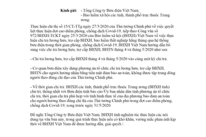 Công văn 1020/BHXH-TCKT 2020 chi trả lương hưu trợ cấp bảo hiểm xã hội qua hệ thống bưu điện