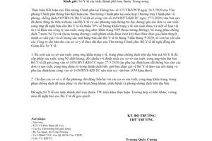 Công văn 1770/BYT-KH-TC 2020 thực hiện Thông báo 122/TB-VPCP