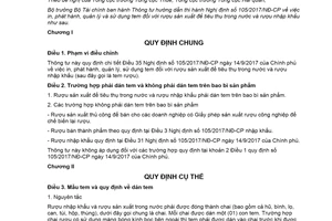 Thông tư 15/2020/TT-BTC in phát hành quản lý và sử dụng tem đối với rượu sản xuất để tiêu thụ