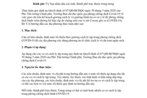 Công văn 1769/BYT-KHTC 2020 tiêu chuẩn định mức giường cách ly tại cơ sở cách ly chống COVID-19