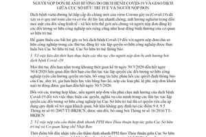 Thông báo 5277/TB-SHTT 2020 thời hạn đối với người nộp đơn bị ảnh hưởng do dịch bệnh Covid-19