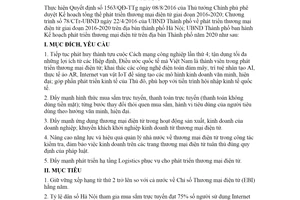 Kế hoạch 71/KH-UBND 2020 phát triển thương mại điện tử thành phố Hà Nội