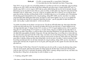 Công văn 2420/VPCP-KGVX 2020 Chương trình công tác Ủy ban Quốc gia phòng chống AIDS mại dâm