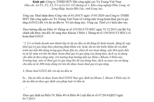 Công văn 1393/TCT-KK 2020 hoàn thuế giá trị gia tăng đối với dự án đầu tư