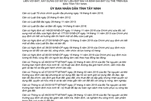 Quyết định 10/2020/QĐ-UBND bộ đơn giá sản phẩm đo đạc lập bản đồ địa chính tỉnh Tây Ninh