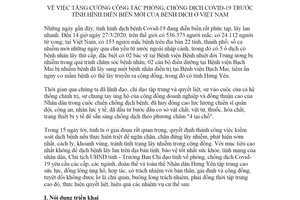 Chỉ thị 08/CT-UBND 2020 công tác phòng chống dịch COVID-19 trước diễn biến mới tỉnh Hưng Yên