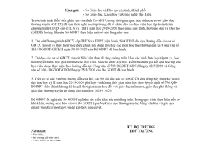 Công văn 1175/BGDĐT-GDTX 2020 hướng dẫn điều chỉnh nội dung dạy học giáo dục thường xuyên