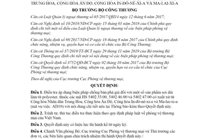 Quyết định 1079/QĐ-BCT 2020 áp dụng biện pháp chống bán phá giá đối với sợi dài làm từ polyester