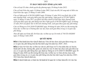 Quyết định 518/QĐ-UBND 2020 lựa chọn sách giáo khoa trong cơ sở giáo dục phổ thông Lạng Sơn