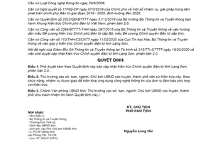 Quyết định 517/QĐ-UBND 2020 cập nhật Kiến trúc Chính quyền điện tử phiên bản 2.0 tỉnh Lạng Sơn